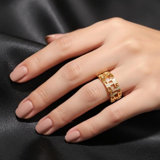 22K/Italy Yellow Gold Filled Ring(stamped 22K/Italy) Bonus Gift