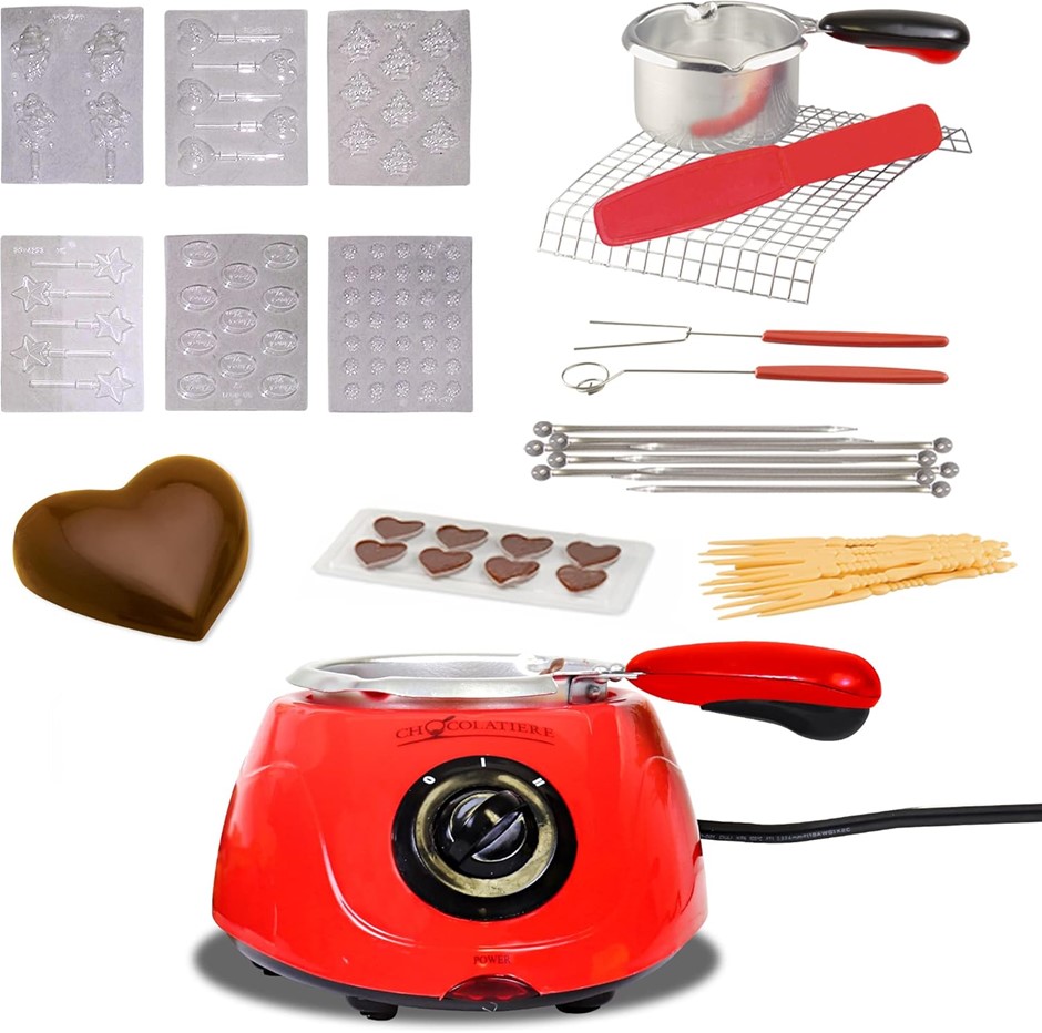 KOOLATRON Total Chef Fondue Set, Chocolate Melting Pot, 8.8 oz (250 g)