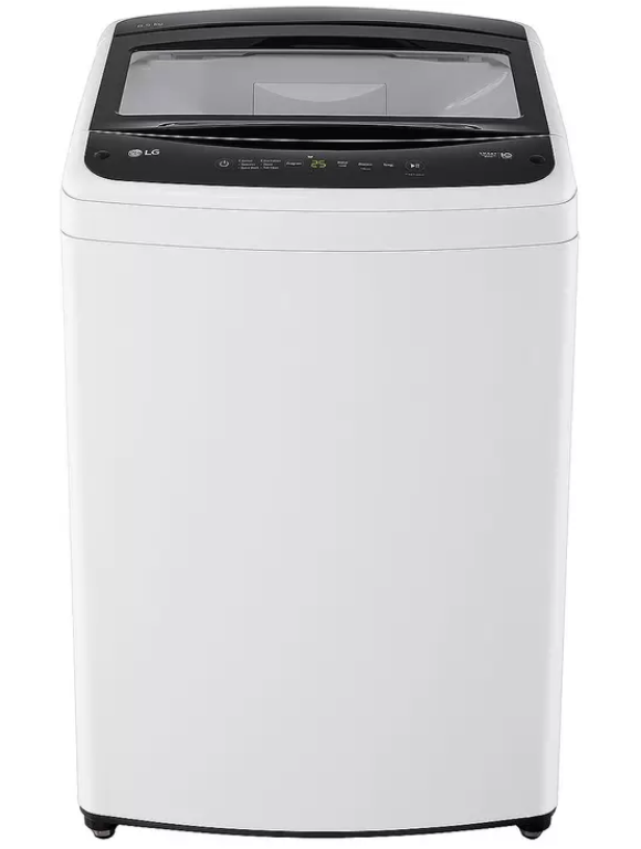 LG 8.5kg Top Load Washing Machine, WTL1-85W. NB: Well used, lid is broken,