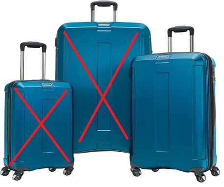 SAMSONITE Carbon Elite 2.0 Expandable Hardside Medium Luggage, Blue. NB: Ha