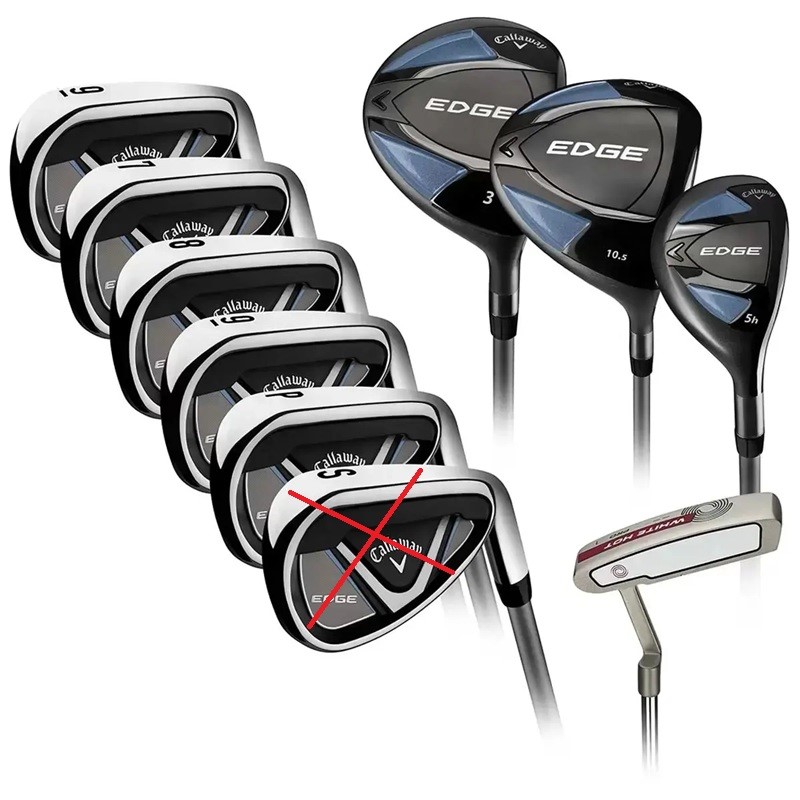 CALLAWAY Edge Men's 9pc Piece Right Handed Regular Steel Flex Golf Club Set