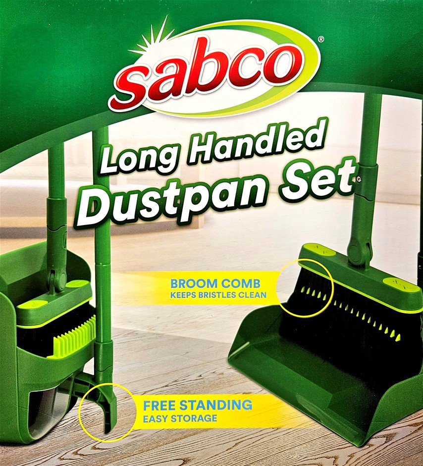 2 x SABCO Long Handled Dustpan Set. N.B: Used, not in original packaging, s