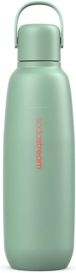 SODASTREAM Fizz & Go Stainless Steel, 0.9L Double Insulated Carbonated Drin