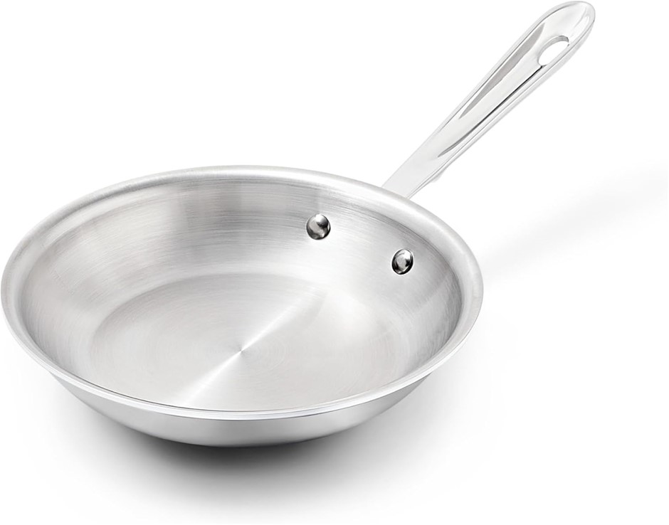 ALL-CLAD Stainless Steel Tri-Ply Bonded Dishwasher Safe Fry Pan/Cookware, 8