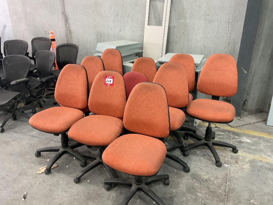 Quantity of Assorted Fabric Chairs