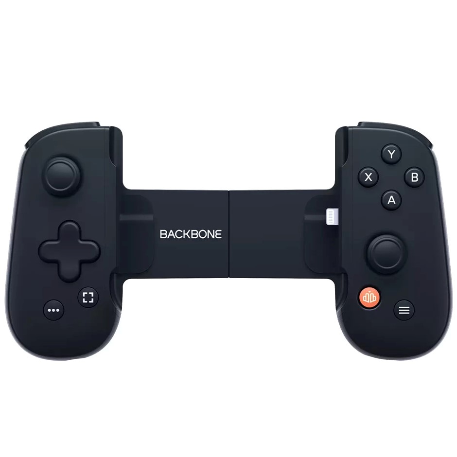 BACKBONE One Mobile Gaming Controller for iPhone, Black, Model BM3602.