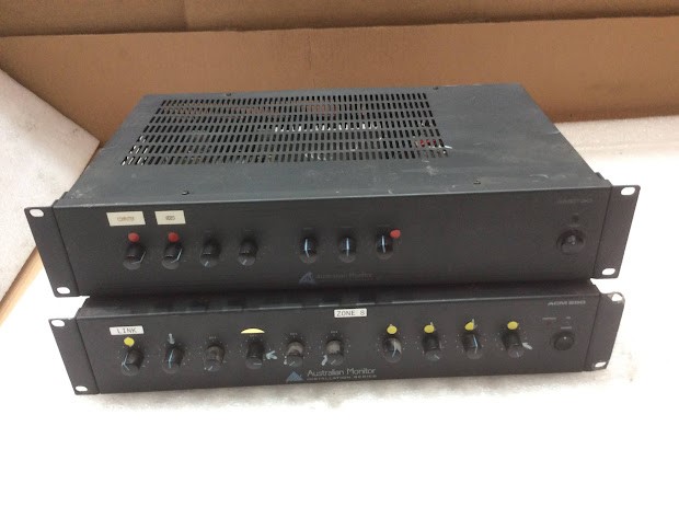 Australian Monitor AMC+30&ACM250 Mixer Amplifier (Lot of 2)