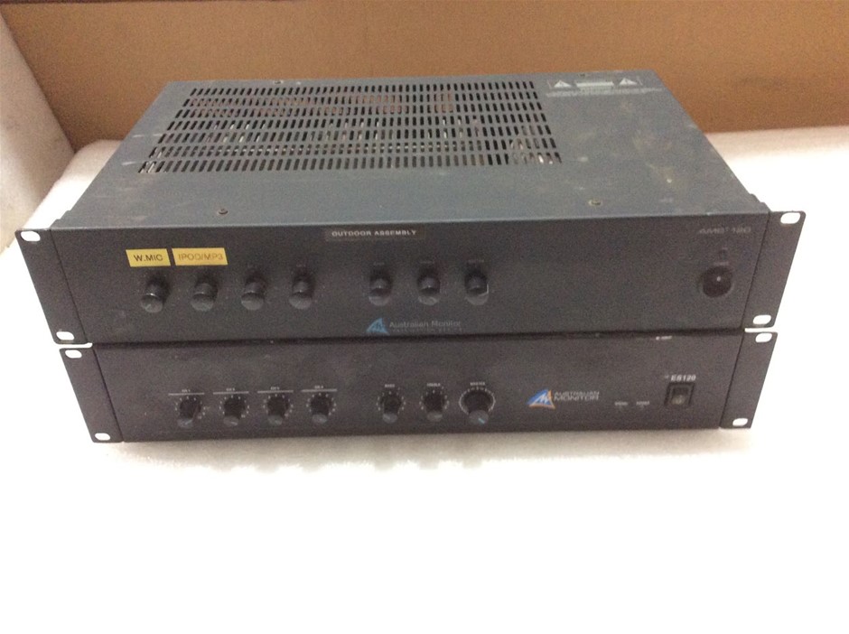 Australian Monitor Mixer Amplifier & HS120 Power Amplifier (Lot of 2)