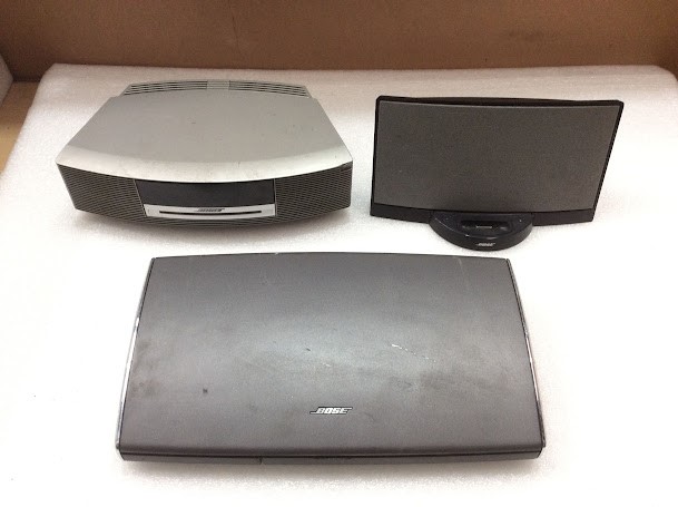 Bose Wave Music System III & SoundDock & AV 35 Control Console (Lot of 3)