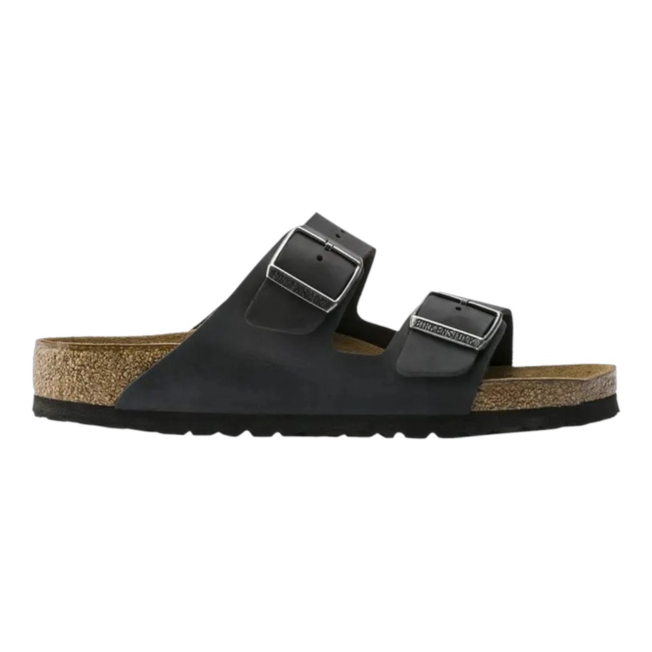 BIRKENSTOCK Arizona BS Oiled Sandals, Size 39 (US w8/m6), Black, 0752481.