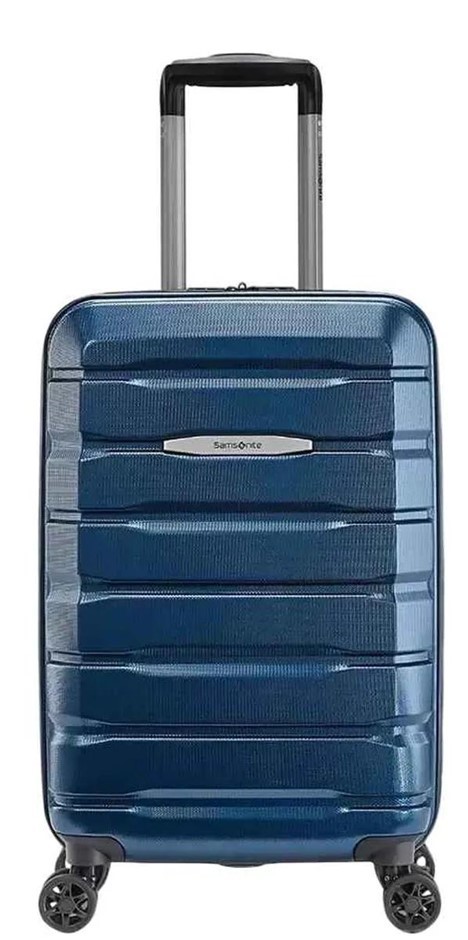 SAMSONITE Tech Two Hardside Carry On Luggage Case, Blue. NB: Used, no box.