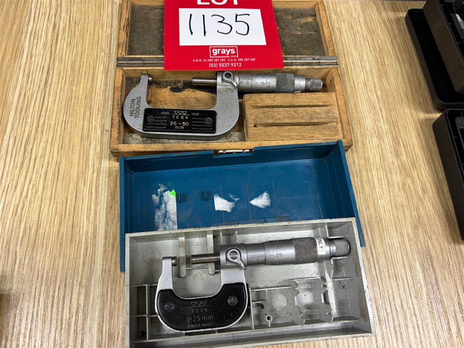 2 x Assorted Tesa Micrometers