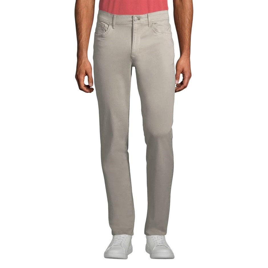 CALVIN KLEIN Men's Infinite Flex Slim Pant, Size 38x30, Cream-Grey (D2N), 4