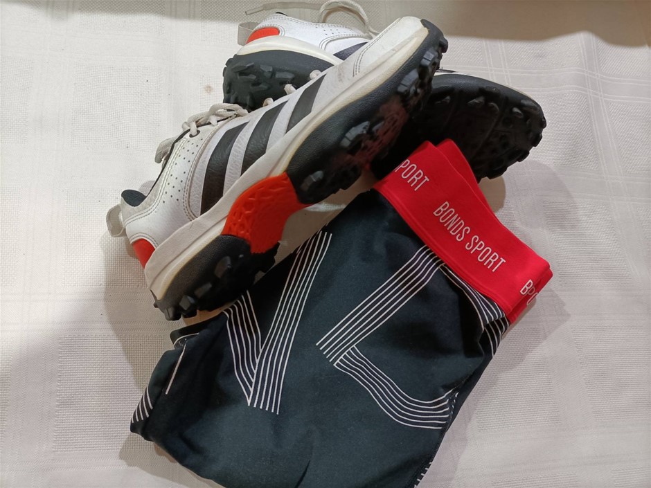 Adidas US 7.5 and Bonds Sports Pants M both Minor use . others