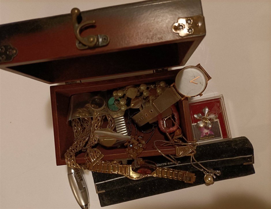 Misc. jewelries , watches , and Jewelry Box . used