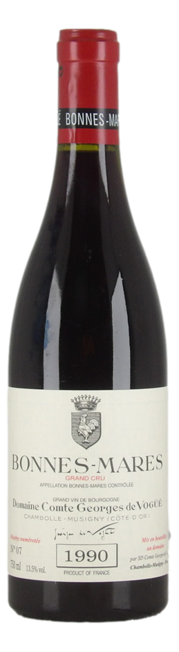 Domaine Comte Georges de Vogue Bonnes Mares 1990 (1x 750mL), Burgundy.