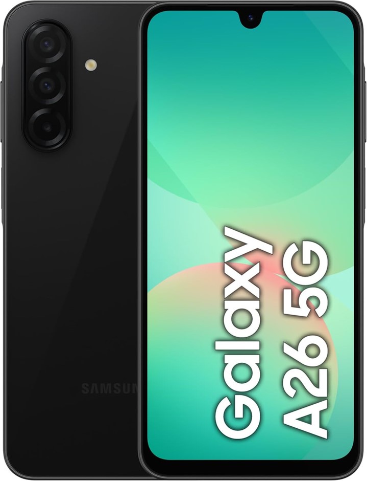 SAMSUNG Galaxy A26 5G, 6G RAM, 128GB, Black, SMA266B (Prod date: 18/03/2026