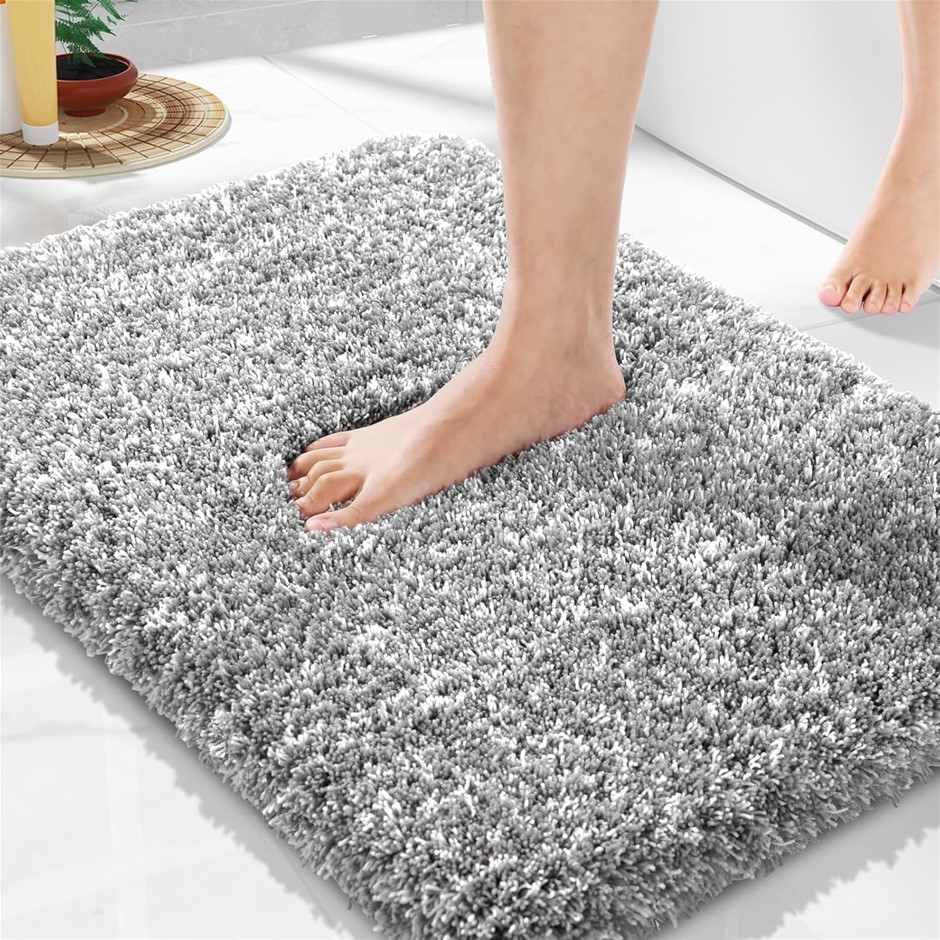 Yimobra Plush Thick and Soft Cut Pile Bathroom Mats, Super Shaggy Comfortab
