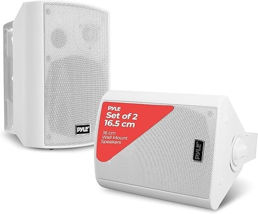 Pyle Outdoor Bluetooth Speakers Pair – 6.5 Inch Waterproof Marine Grade Wir