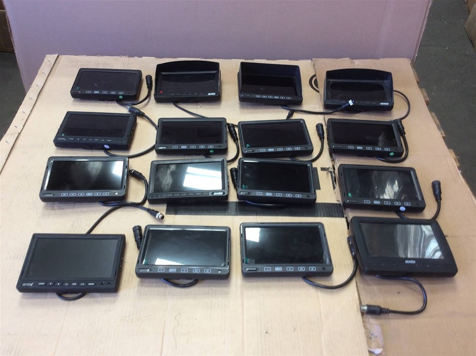 AXIS Vehicle LCD Monitors (Lot Of 16)