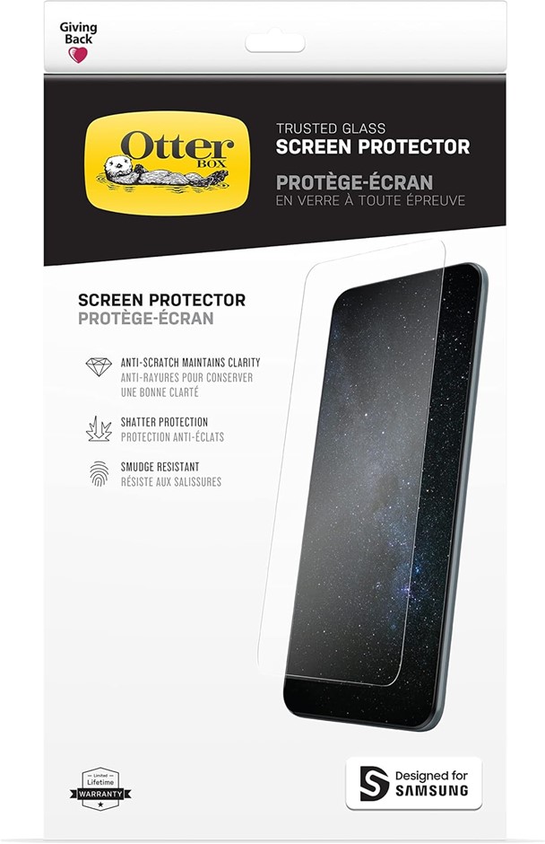 OtterBox Trusted Glass Screen Protector for Samsung Galaxy S21 FE 5G, Tempe