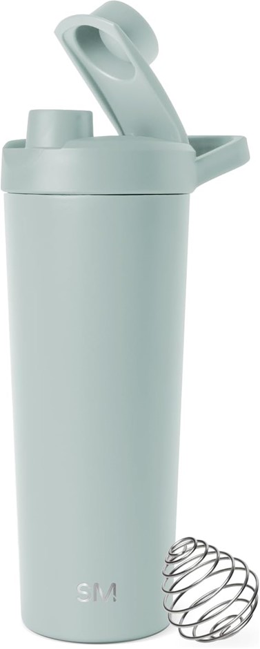 Simple Modern Stainless Steel Shaker Bottle 24oz | Metal Insulated Cup for