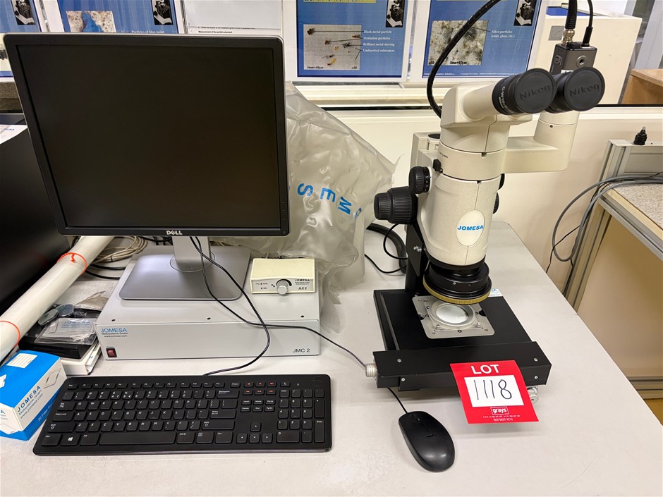 Jomesa HFD automated optical microscope system with accessories
