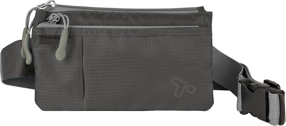 Travelon 6 Pocket Waist-Pack, Charcoal, One Size, Travelon 6 Pocket Waist P
