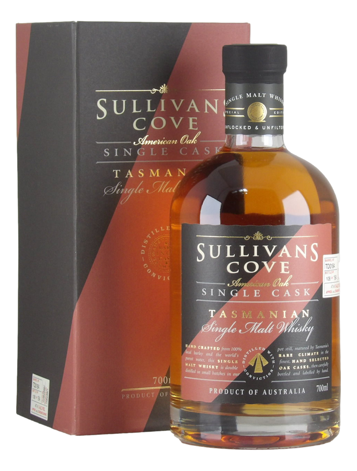 Sullivans Cove Single Cask American Oak Single Malt Whisky (1x 700mL) Tasma