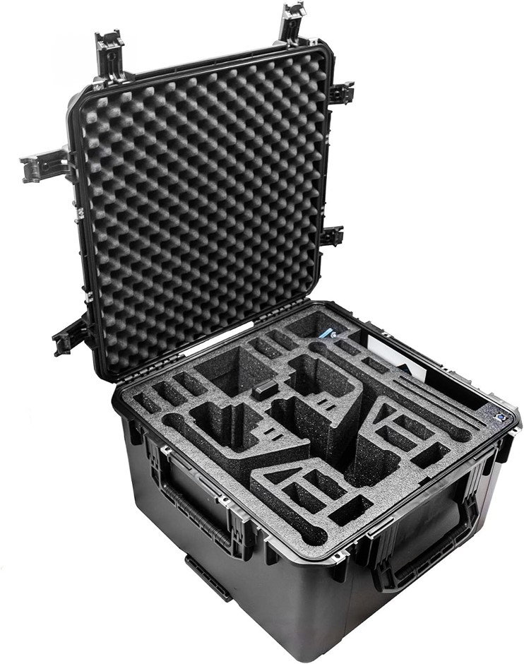 CASEPRO Wheeled Hard Case for DJI Inspire 2 - Maximum Protection in Landing