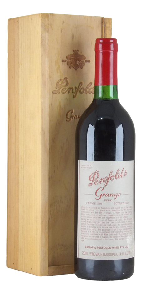 Penfolds Bin 95 Grange 1996 (1x 750mL), SA.