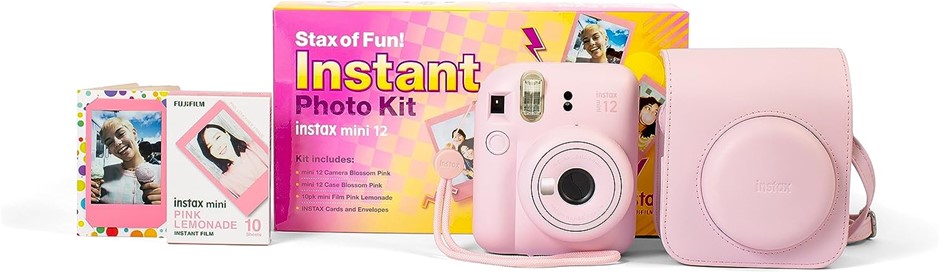 INSTAX Mini12 Instant Photo Kit Blossom Pink.  Buyers Note - Discount Freig