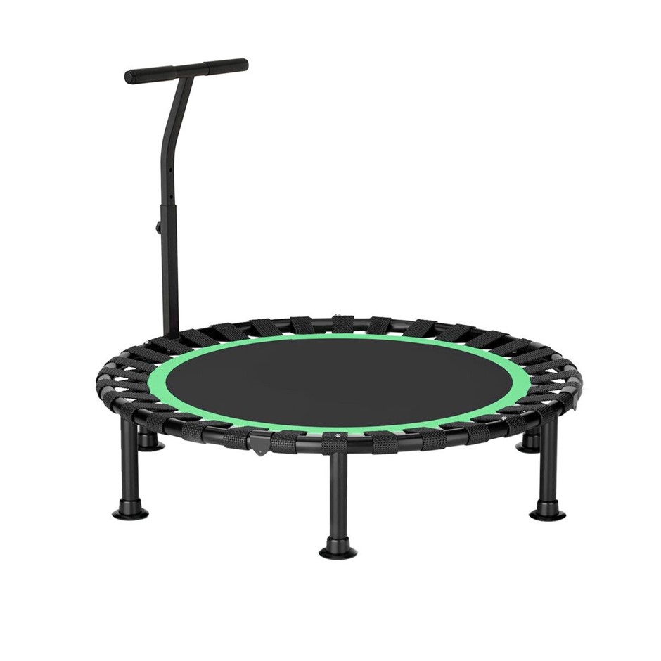 40 Inch Foldable Rebounder Trampoline Bungee with Handle Bar