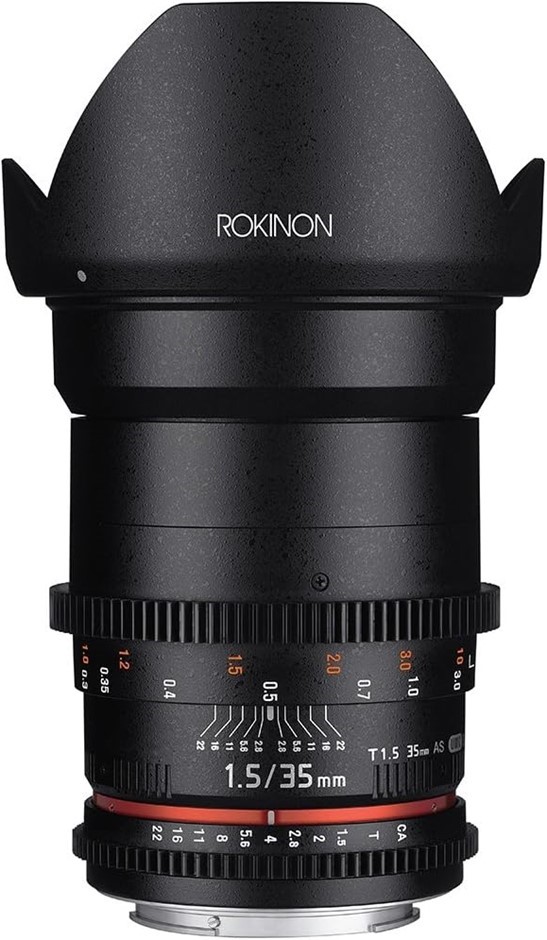 ROKINON Cine DS DS35M-C 35mm T1.5 AS IF UMC Full Frame Cine Wide Angle Lens