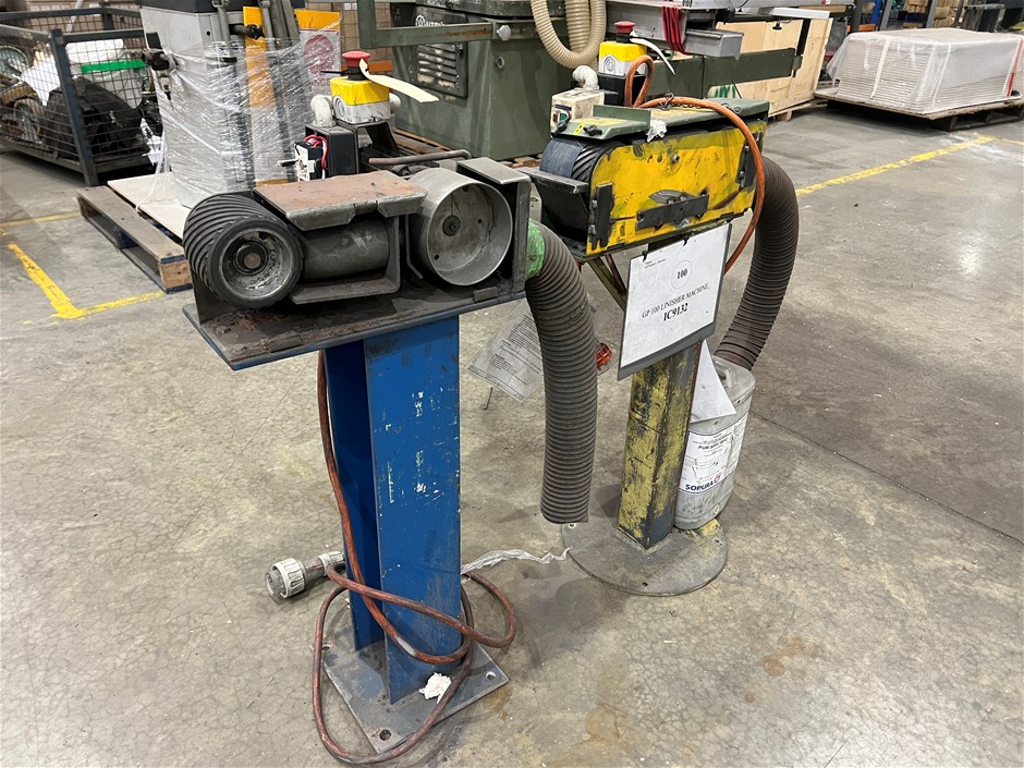 2x Standing Belt Sanders