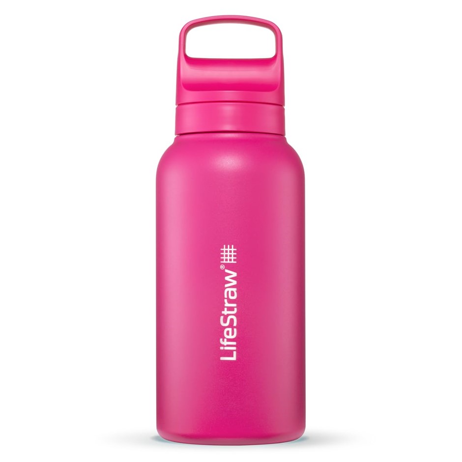 LifeStraw Go Series – Insulated Stainless Steel Water Filter Bottle for Tra