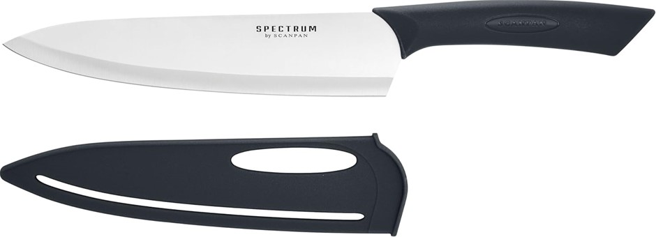 Spectrum by Scanpan Chef's Knife, 20cm Stainless Steel Blade, Black NB: dam