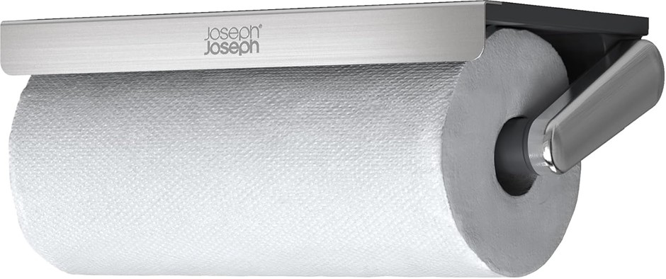 Joseph Joseph RollGrip Under Cabinet Kitchen Roll Holder, Space-Saving, Spr