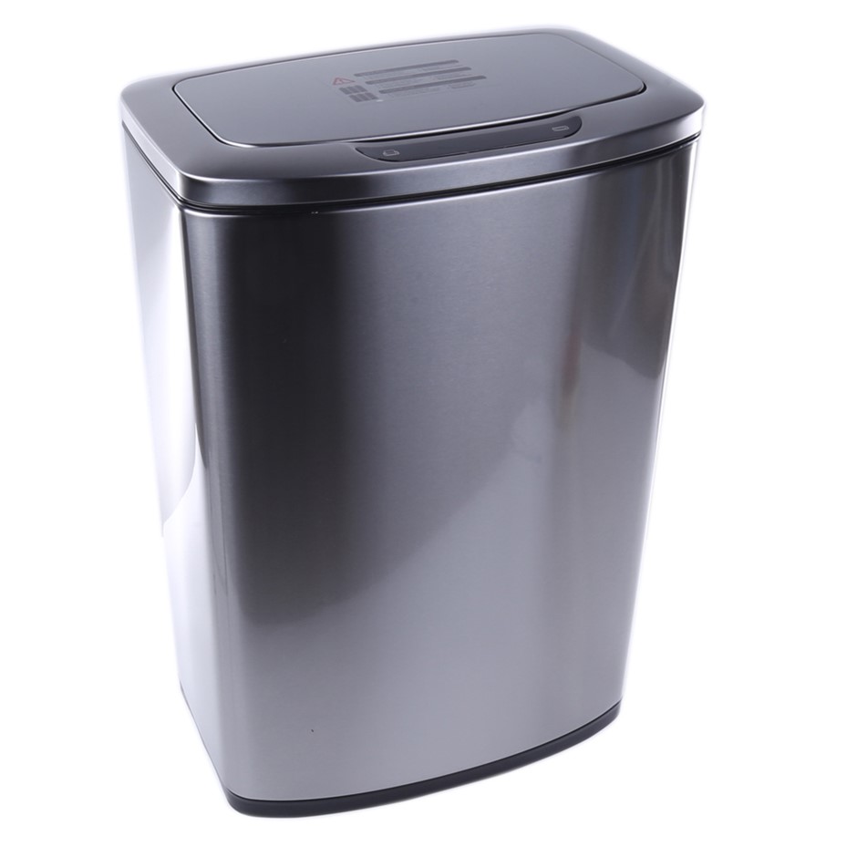 SENSIBLE ECO LIVING 47L Motion Sensor Stainless Steel Trash Bin. NB: has be