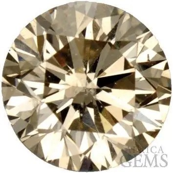0.70 carat light brown natural diamond with retail value $3,503