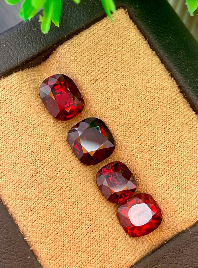 7.30 CT Natural Intense Red Rhodolite Garnet