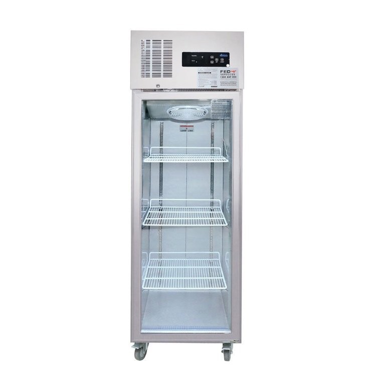 500L Single Glass Door Upright Display Fridge
