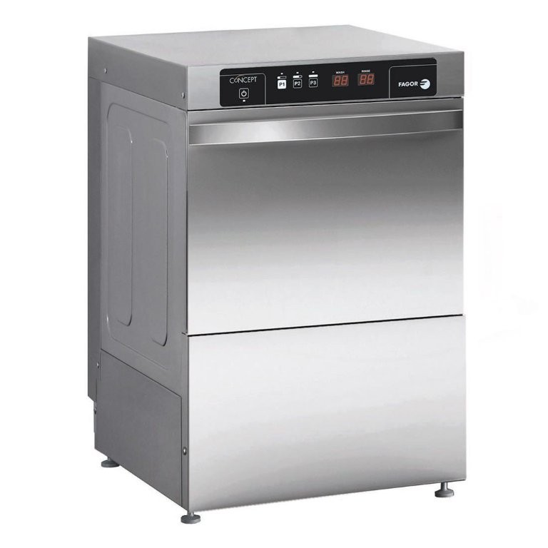 Fagor EVO-CONCEPT Glasswasher with Drain Pump and Detergent & Rinse Dispenser Cold Rinse