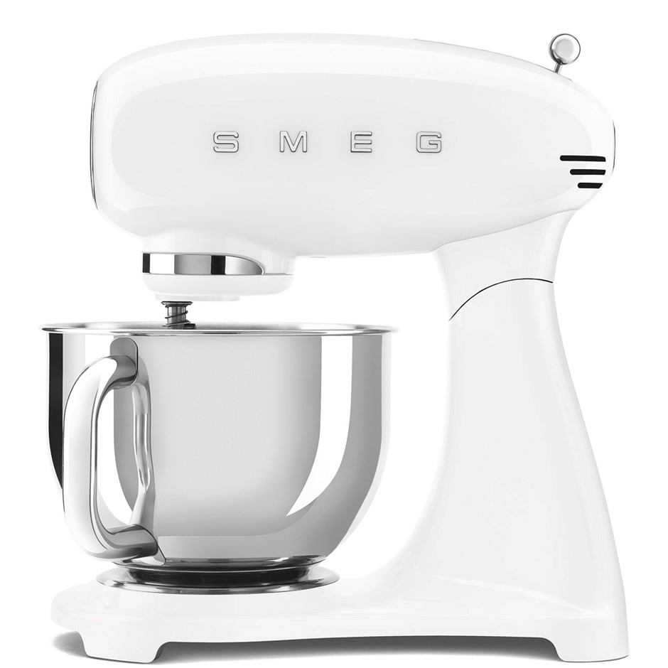 SMEG Stand Mixer, White. NB: Missing Mixing Bowl & Not in Original Box.