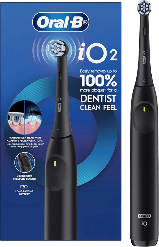 ORAL-B iO Series 2 Electric Toothbrush Black. NB: Missing brush head attach