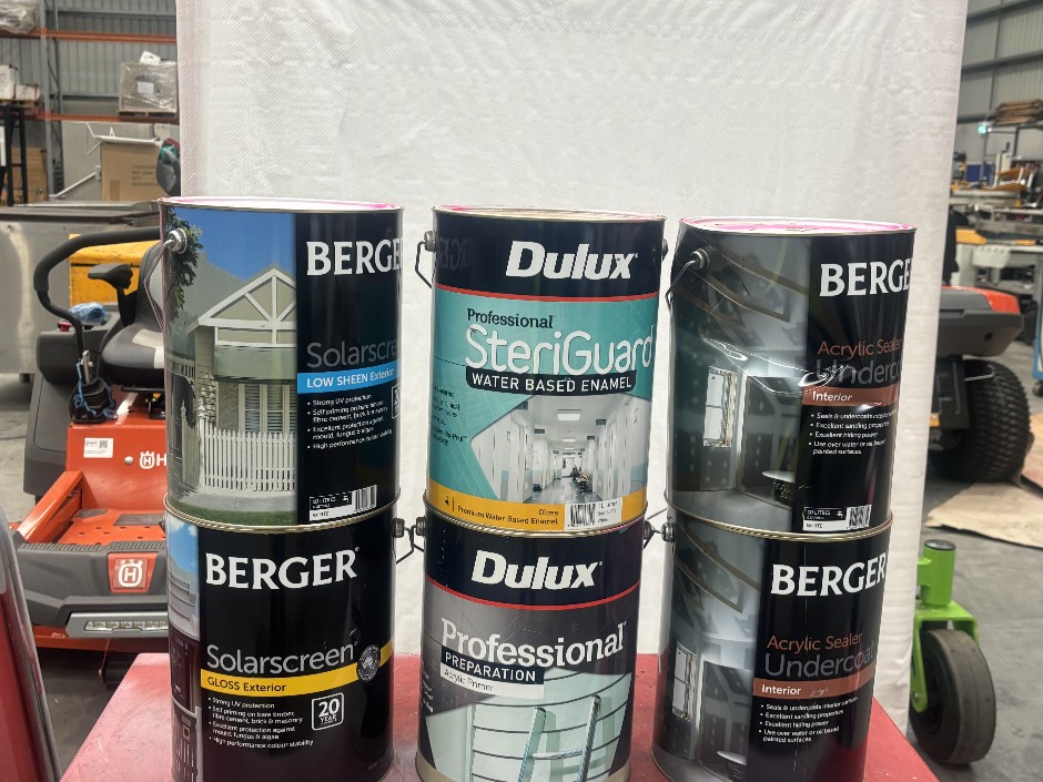 6 x 10L Assorted Paint Tins – Dulux & Berger