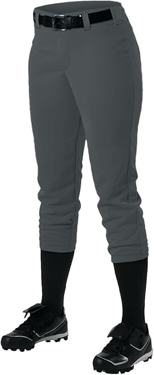 ALLESON AHTLETI Women's Fastpitch/Softball Belt Loop Pant, Size 2XL, Charco