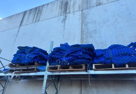 Blue Mesh Netting