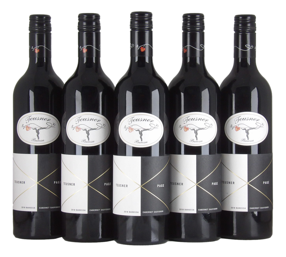 Teusner Teusner & Page Cabernet Sauvignon 2018 (5x 750mL), Barossa.