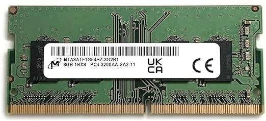 MICRON 8GB SODIMM DDR4 3200 PC4 1Rx8 MTA8ATF1G64HZ-3G2 SO-DIMM Laptop RAM M